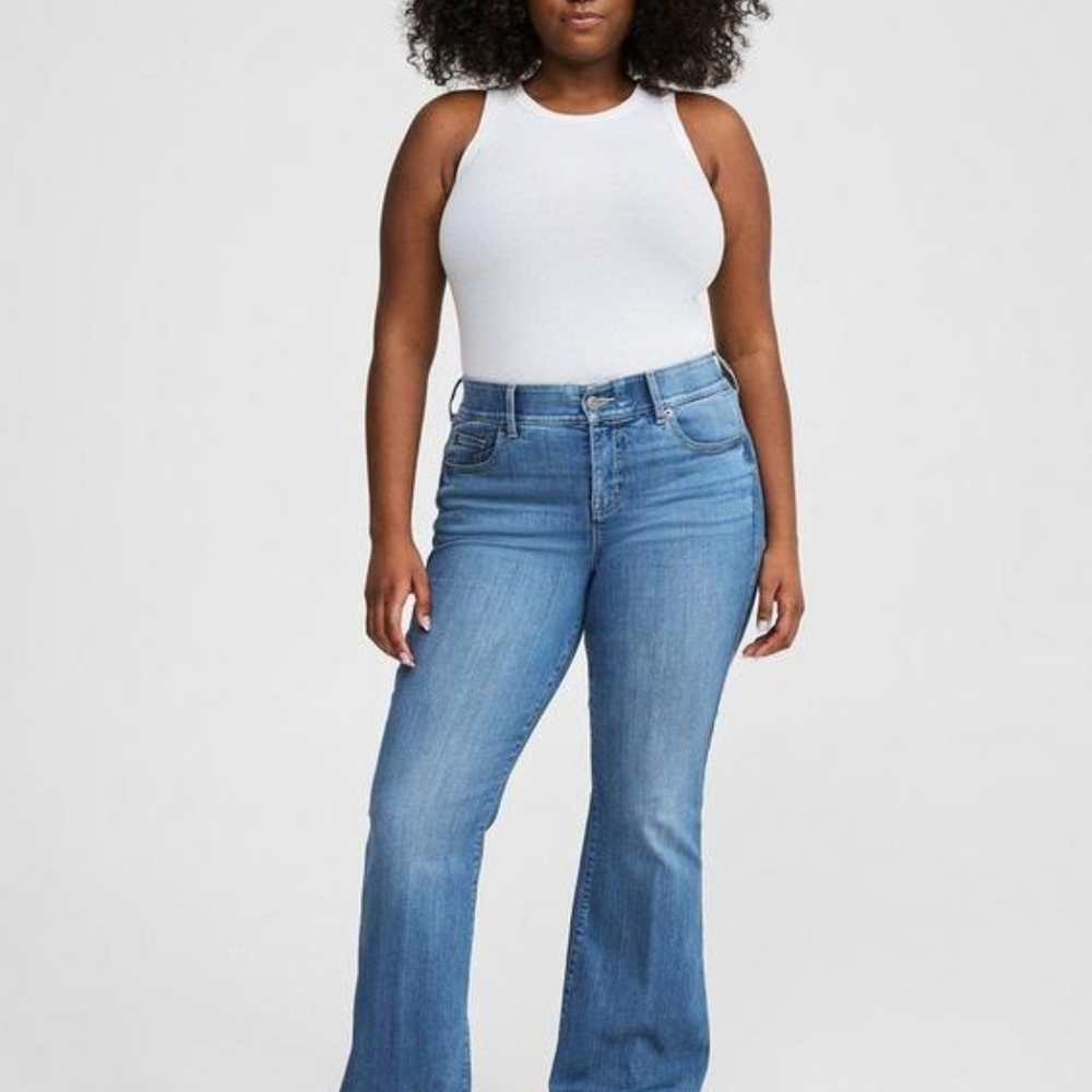 Torrid Blue Flare Wide Leg Jeans